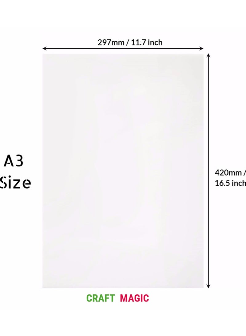 CRAFT MAGIC, Foam board 5mm - White Pack of 5 Sheets A3 Size - Image 2