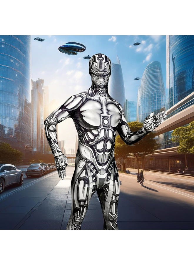 Morphsuits Monster The Android, Multi, Medium Skinsuit - Image 3