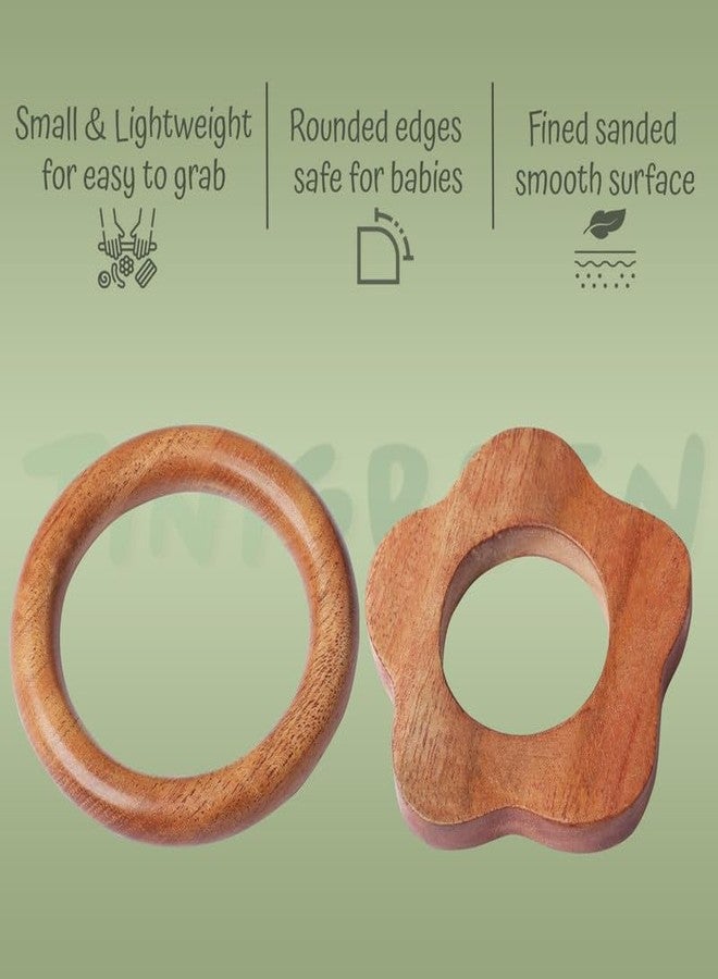 Tinigreen Baby Teething Toys for 0-6 6-12 Months, BPA Free Baby Teether Sensory Toys for Babies (Pack of 2) - Image 2