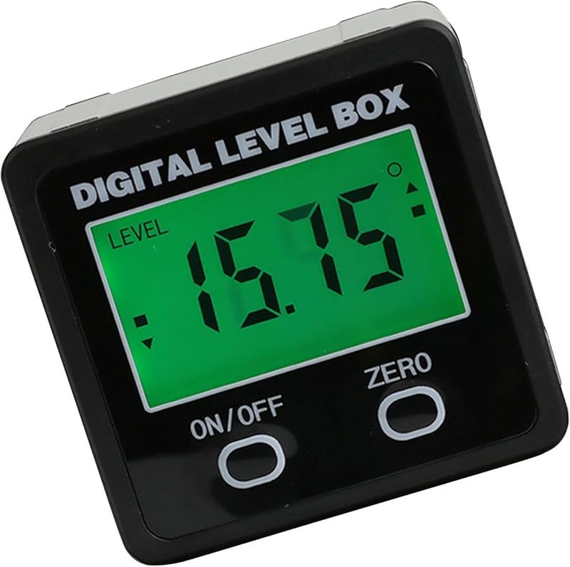 Digital Inclinometer Level Box 360 Rotating Screen LED Backlight Woodworking Tool - Image 1