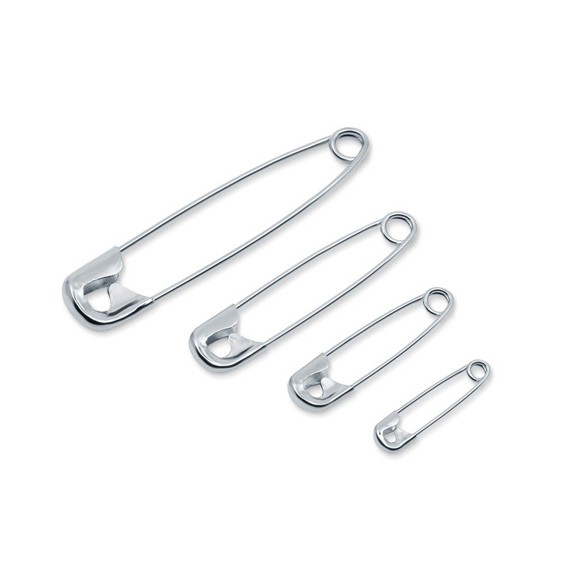 دريتز 460 Safety Pins, Nickel Plated Steel, Assorted Sizes (50-Count) - Image 2
