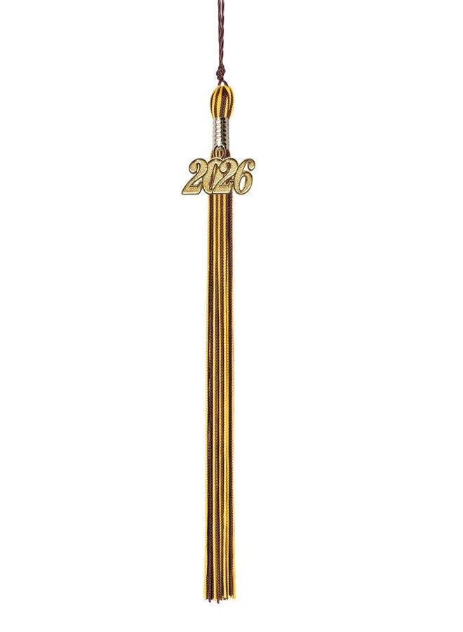 Class Act Graduation Graduation Tassel - Gold Charm - 2 Color, 2026, Brown/Gold - Image 1