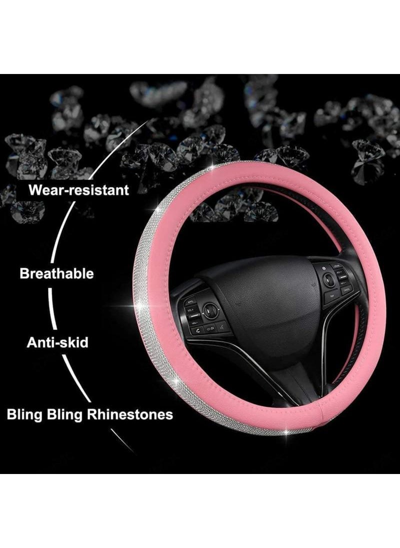 Sparkling Steer Wheel Cover Car Accessories Steering Wheel Cover Easy to Install 15 Inches Steering Wheel Cover Fits Most Vehicles Sedans And SUV Pink - pzsku/ZA0042DBFF9074780825CZ/45/_/1734420128/79958a2a-7ba8-437a-a9ad-9636d7038d62