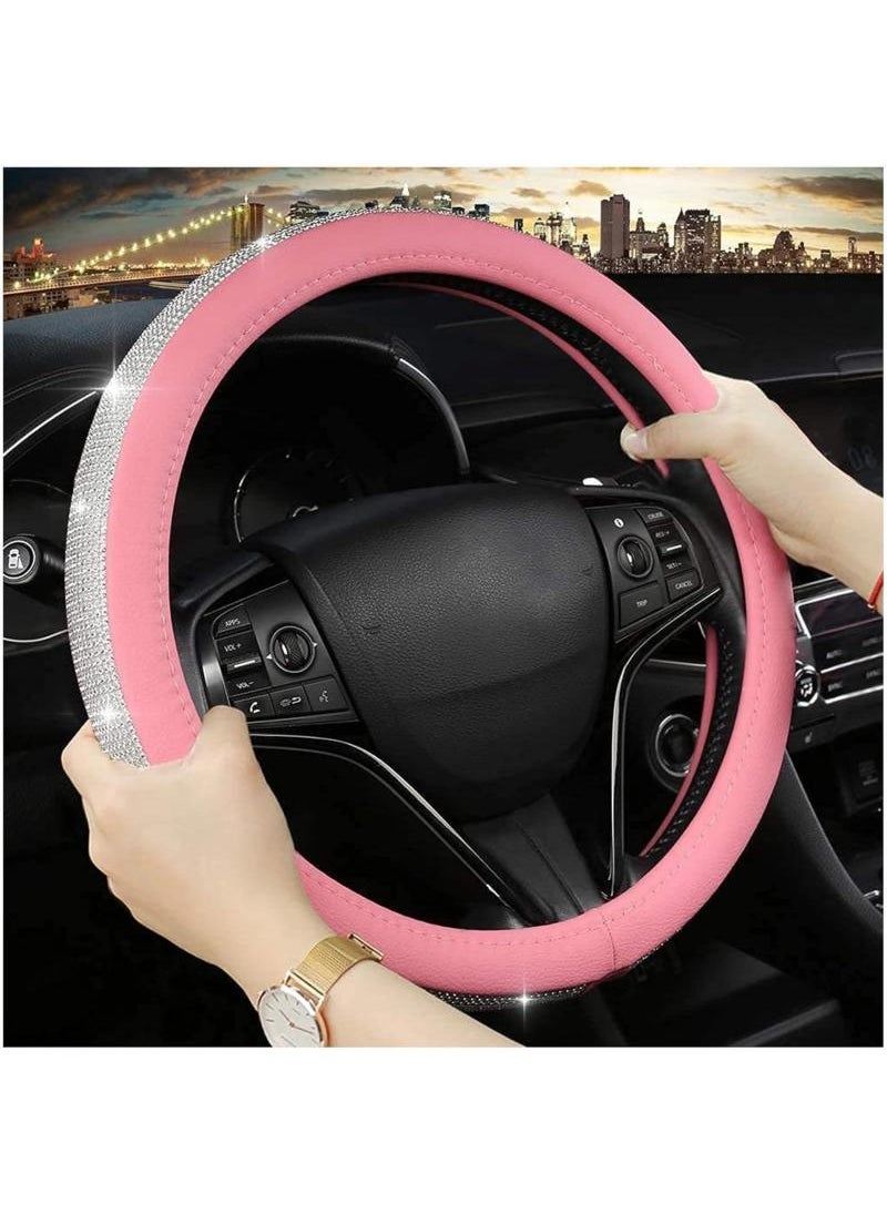 Sparkling Steer Wheel Cover Car Accessories Steering Wheel Cover Easy to Install 15 Inches Steering Wheel Cover Fits Most Vehicles Sedans And SUV Pink - pzsku/ZA0042DBFF9074780825CZ/45/_/1734420130/57d08c23-8bdf-434e-be84-02f0e5372182