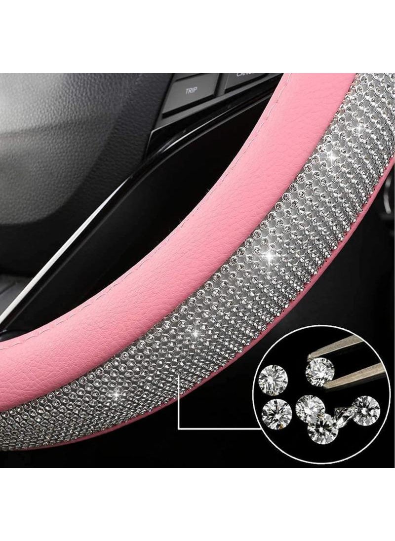 Sparkling Steer Wheel Cover Car Accessories Steering Wheel Cover Easy to Install 15 Inches Steering Wheel Cover Fits Most Vehicles Sedans And SUV Pink - pzsku/ZA0042DBFF9074780825CZ/45/_/1734420131/84d846e1-3e09-4d28-8410-2ac774a19b20