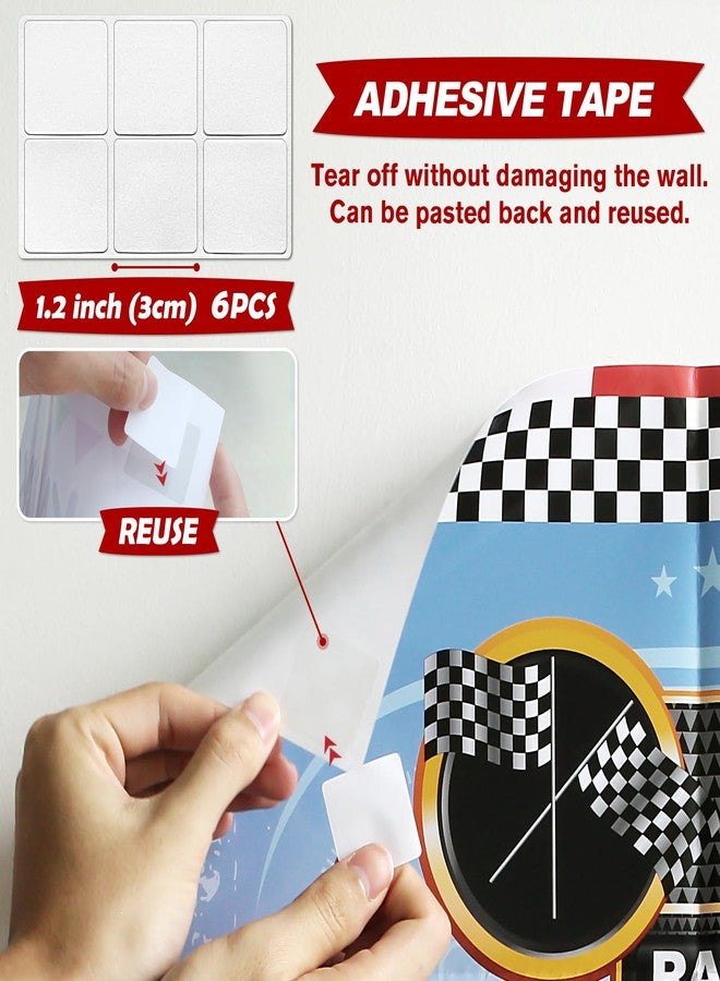PARTYLOUD Cars Party Games, Pin The Wheel On The Car, Race Car Party Birthday Party Decorations Supplies Decor for Families Adult Groups - Image 4