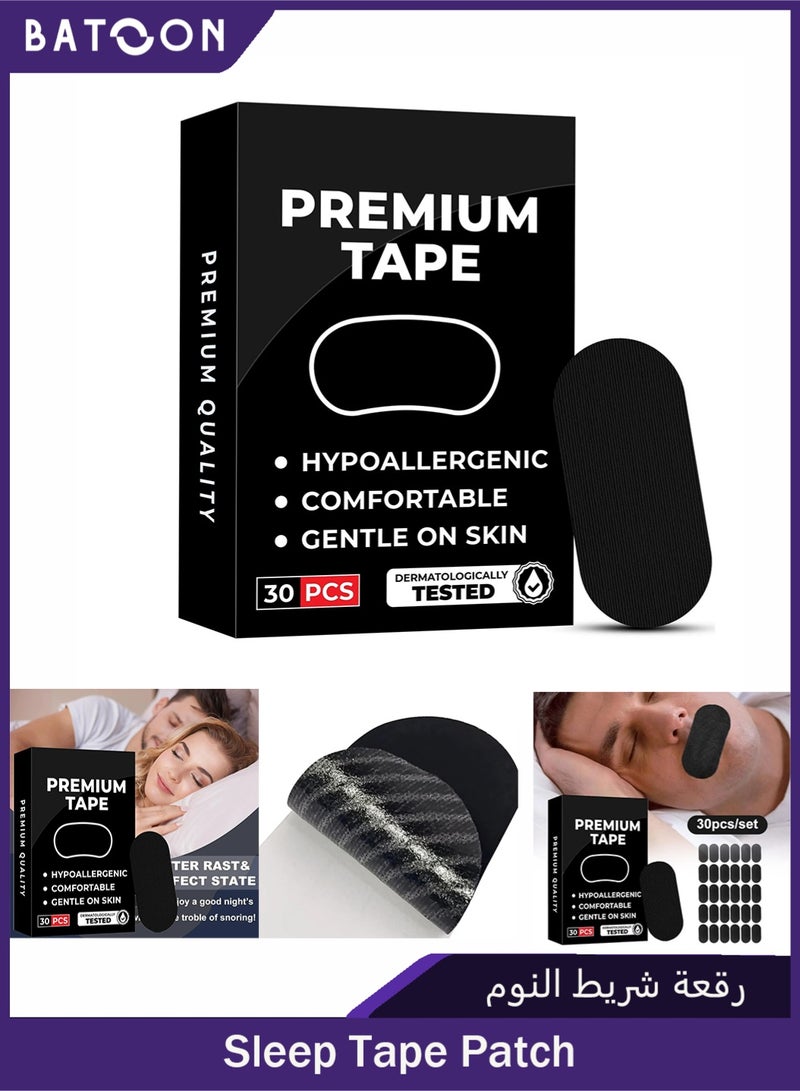 Batoon 30 Pack Sleep Tape Patch Hypoallergenic Breathable Tape Closed Mouth Patch Breathing Patch Micropore Tape Pain Free Removal Latex Free Gentle On Skin Medical Grade No Irritation  - Image 1