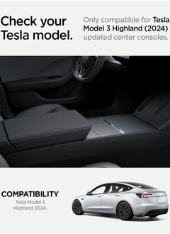 Spigen Center Console Organizer Tray [Non-Slide] (Carbon Edition) for Tesla Model 3 (2024) Highland  - Image 2