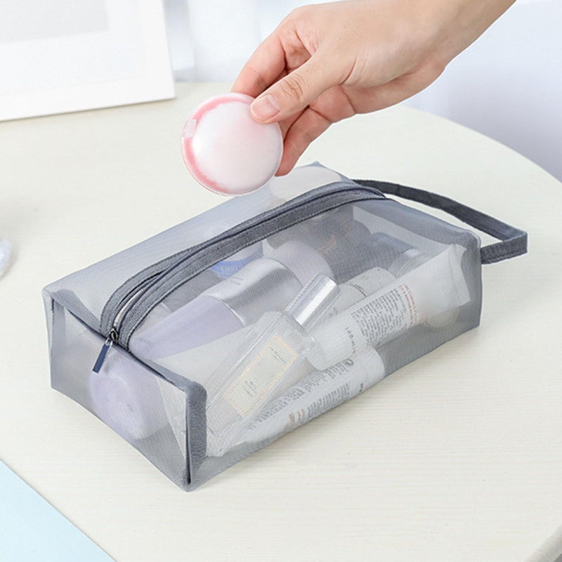 Large Clear Travel Makeup Bag Transparent Toiletry Organizer For Home Business Use - Image 4