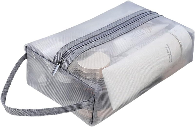 Large Clear Travel Makeup Bag Transparent Toiletry Organizer For Home Business Use - Image 1