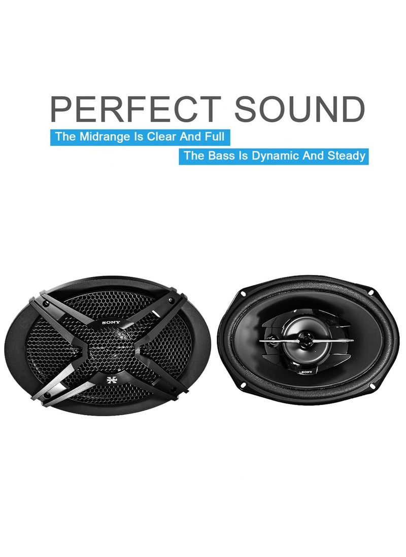 Sony - Sony XS-GTF6939 3-Way Coaxial Car Bass Speakers,420W 6 Inch x 9 Inch Size Audio Speakers - Image 1