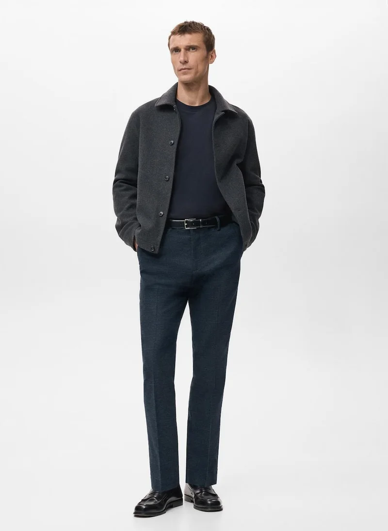 Mango Man  Slim-fit flannel trousers for Men | Best Price UAE