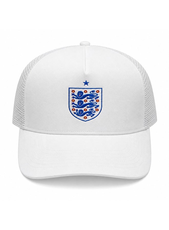 Toyland England Team Cap with Long Brim, Mesh Back, Adjustable Snapback - Image 1