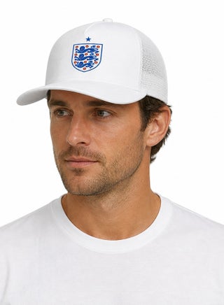 England Team Cap with Long Brim, Mesh Back, Adjustable Snapback - view 3