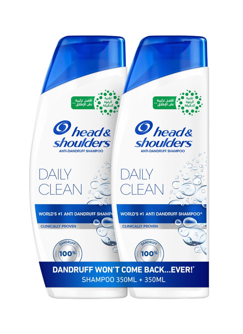 Head & Shoulders Daily Clean Anti-Dandruff Shampoo, with MaxFoam Technology Dandruff Won’t Come Back, Clinically Proven - Image 1