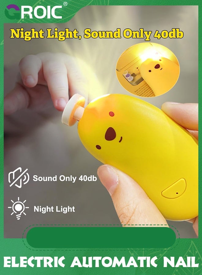 GROIC Baby Nail Polishers, Grinder Safe Portable for Home, Trimmer Electric, Safer than Clippers, Electric File  - Image 2
