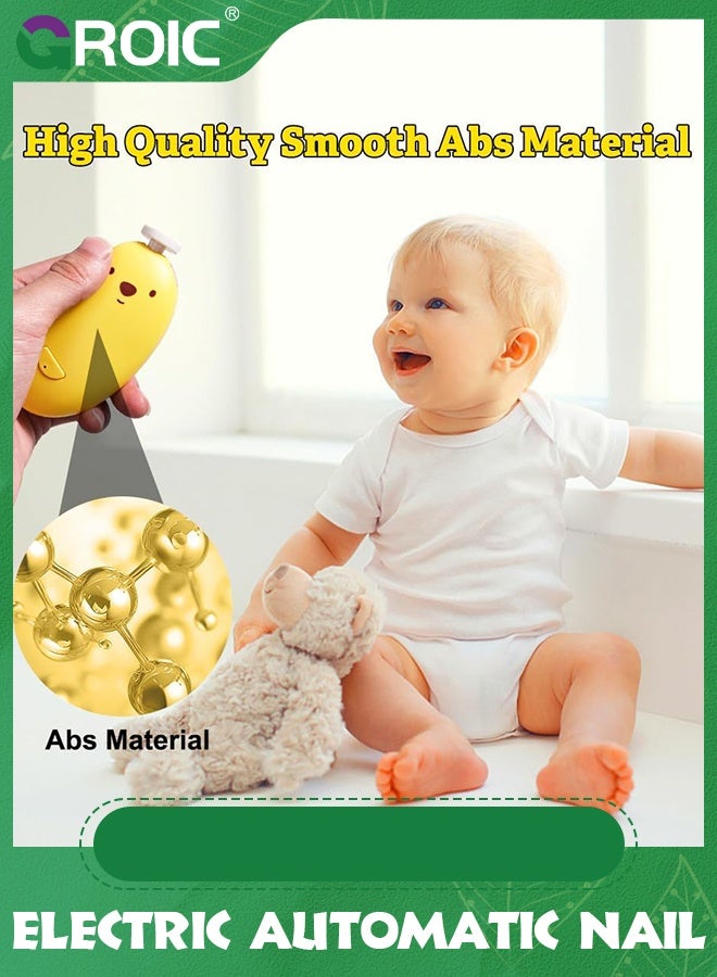GROIC Baby Nail Polishers, Grinder Safe Portable for Home, Trimmer Electric, Safer than Clippers, Electric File  - Image 3