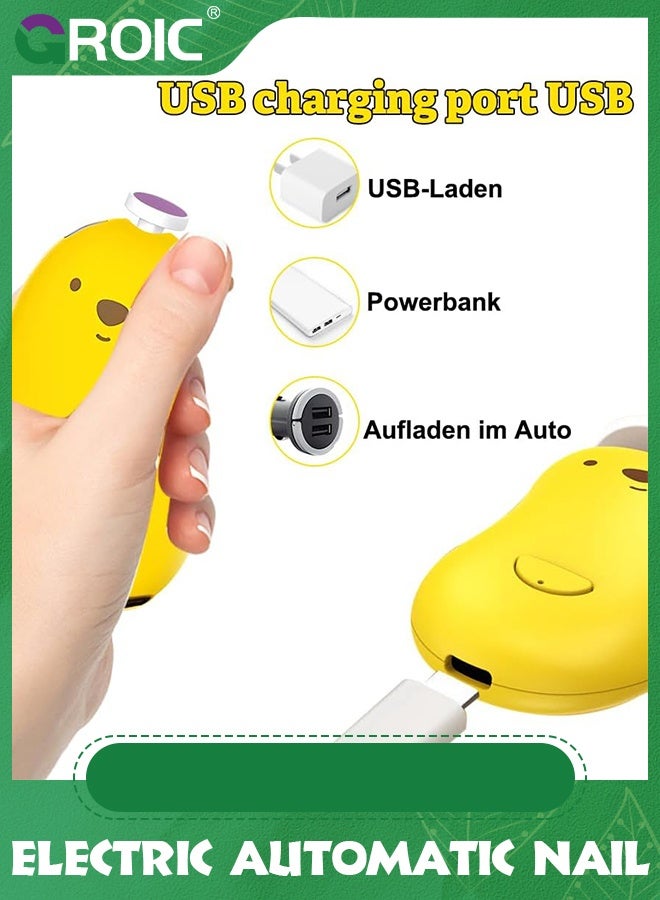 GROIC Baby Nail Polishers, Grinder Safe Portable for Home, Trimmer Electric, Safer than Clippers, Electric File  - Image 4