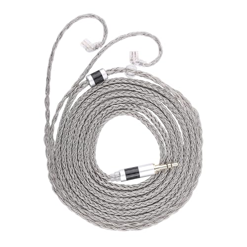 Linsoul كابل Linsoul Tripowin Zonie IEM، بطول 2م، كابل سماعة أذن مطلي بالفضة 16 نواة، سلك مراقبة داخل الأذن لموسيقيي الصوتيات (2 دبوس مغمور) - Image 1