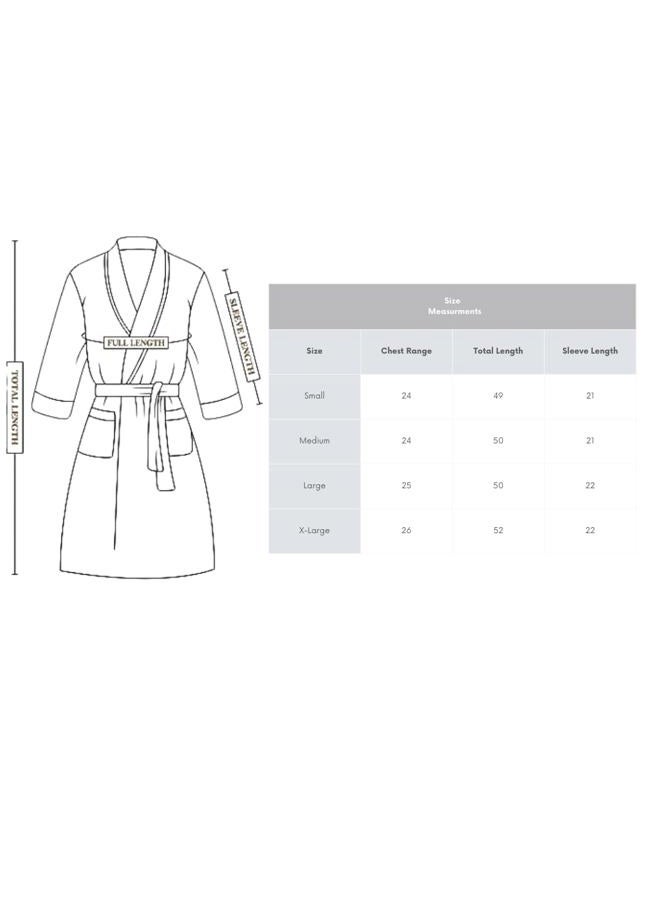 cOOva Women's Bathrobe Shawl Collar,Lounge Sleepwear Robe Side Pockets,Warm and Cozy,Large Grey - Image 4