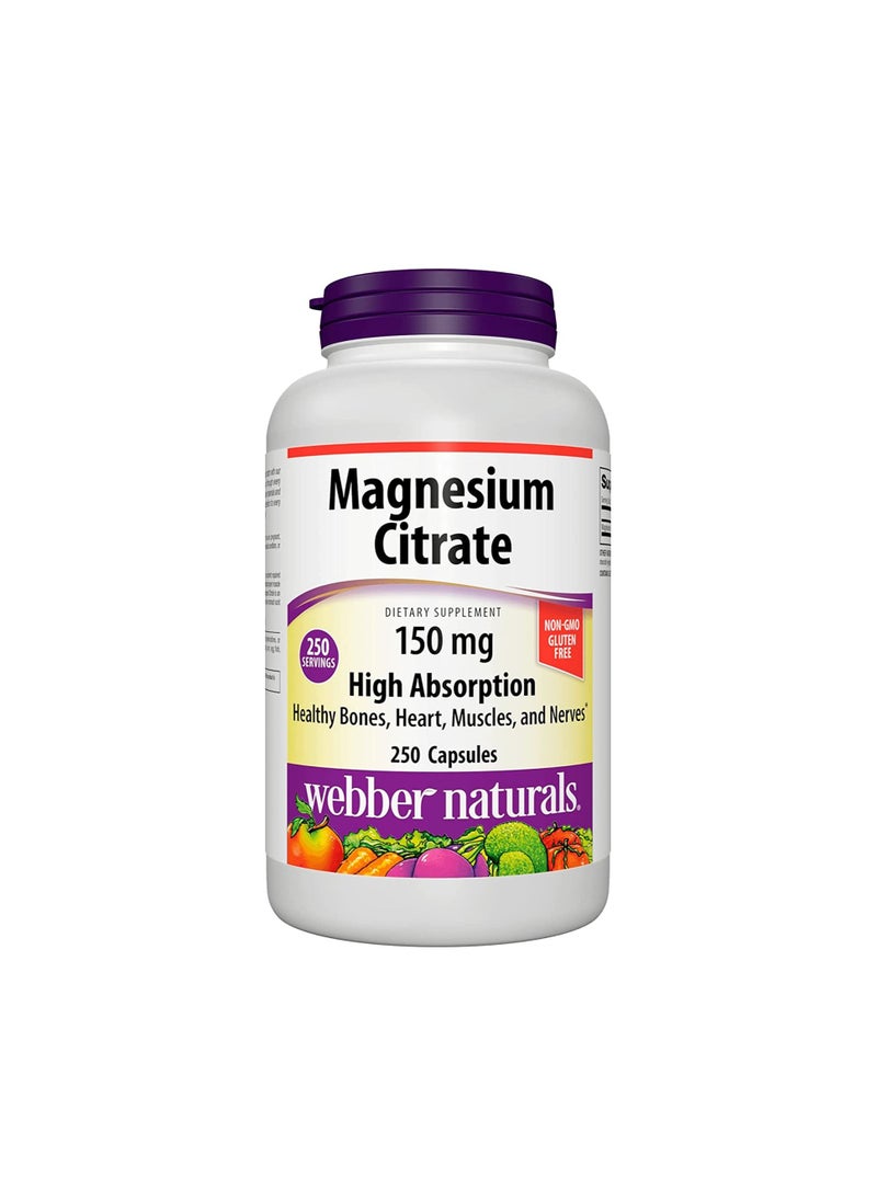 Webber naturals Capsules used to maintain healthy bones 150 mg 250 Capsules 