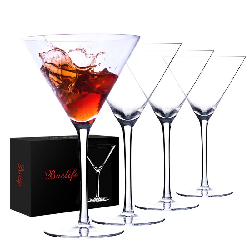 Handblown Crystal Martini Glasses Set of 495 oz Coupe Glass Set with Stem  Elegant Cocktail Glasses for Bar Margarita Cosmopolitan Manhattan Gimlet  Unique Gift for Mothers Day