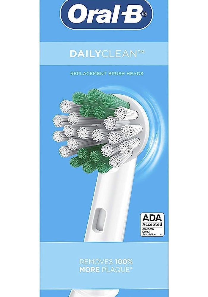 Daily Clean Replacement Brush Heads for Electric Toothbrush, Pack of 3 - Image 1