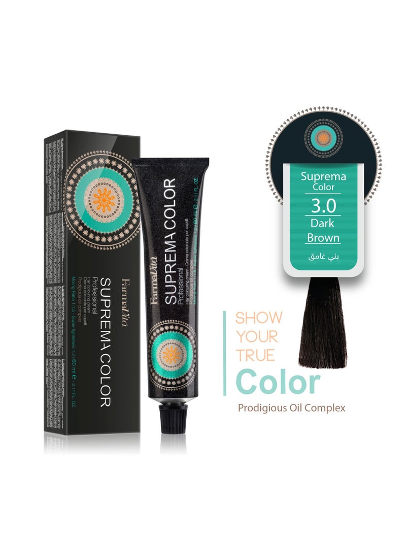 FarmaVita - Suprema Hair Colour 60 ml 3.0 - Image 1