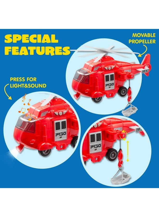 JOYIN Toddler Fire Truck Toys For 3 4 5 6 7 Year Old Boys Fire Engine Emergency Vehicle Kids Toys Firetruck Friction Powered Car With Lights And Sounds Birthday Gifts For Boys Girls Age 3 9 - Image 4