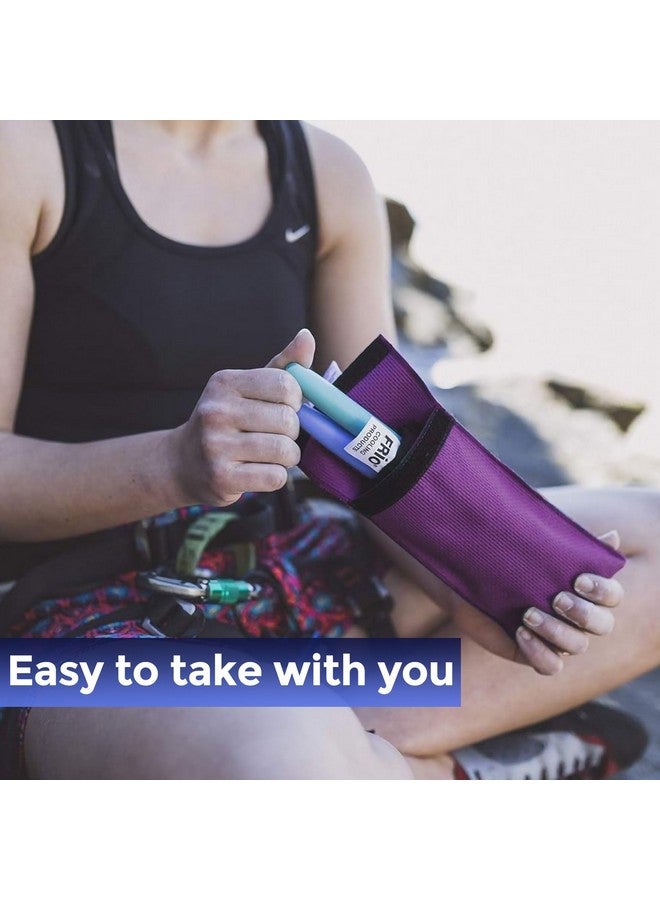 FRIO ® ديو: محفظة سفر لتبريد الأنسولين (بنفسجي) لمرضى السكري مصنوعة في المملكة المتحدة - بدون أكياس ثلج، مرة أخرى أبداً! - Image 5