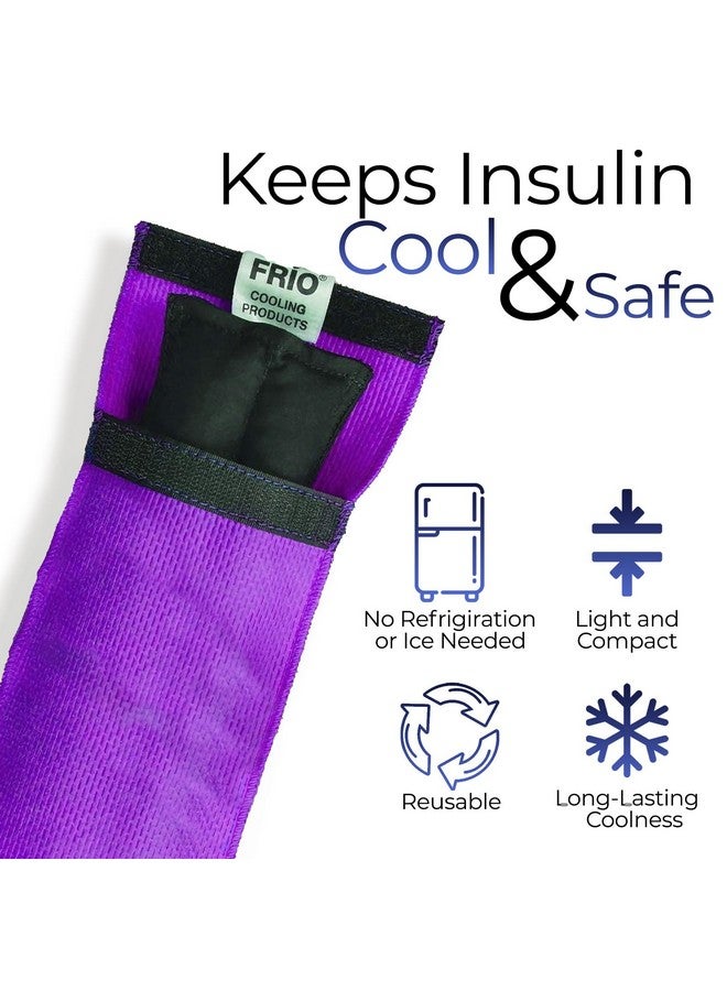 FRIO ® ديو: محفظة سفر لتبريد الأنسولين (بنفسجي) لمرضى السكري مصنوعة في المملكة المتحدة - بدون أكياس ثلج، مرة أخرى أبداً! - Image 4