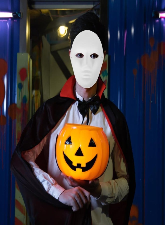 Amosfun 24Pcs DIY Mask Blank Painting Male Full Face Mask for Halloween Ghost Cosplay Masquerade Hip Hop Dance Party Favors - Image 4