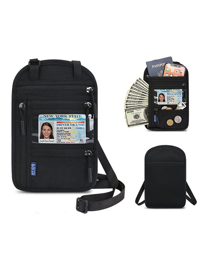 general Neck Safety Travel Belt RFID Sleeve Travel Neck Travel Bag Passport Holder for Credit Cards, Cash and Documents  - Image 4