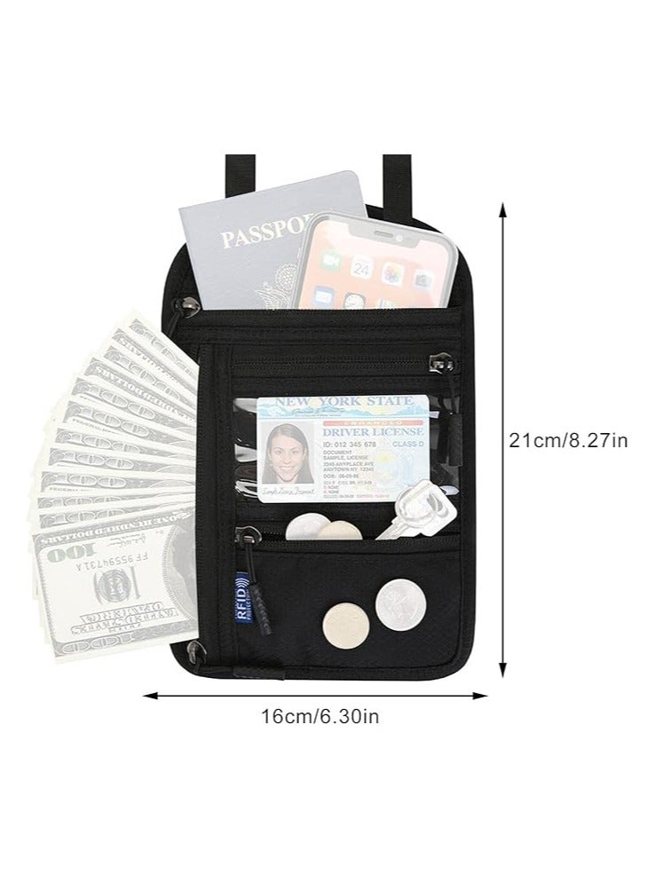 general Neck Safety Travel Belt RFID Sleeve Travel Neck Travel Bag Passport Holder for Credit Cards, Cash and Documents  - Image 3