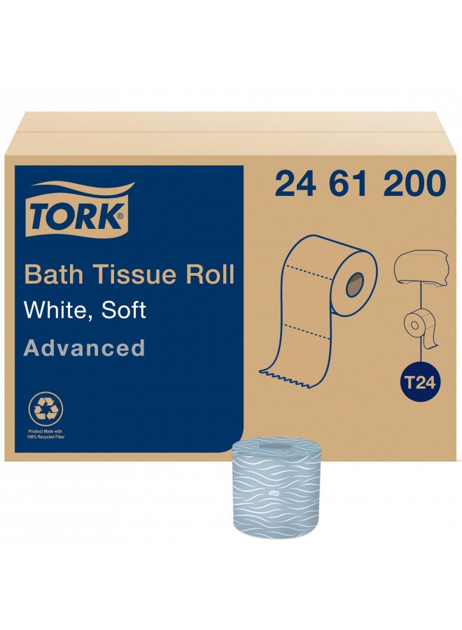 Tork Tork Toilet Paper Roll White T24, Advanced, 2-Ply, 80 x 500 sheets, 2461200  - Image 1