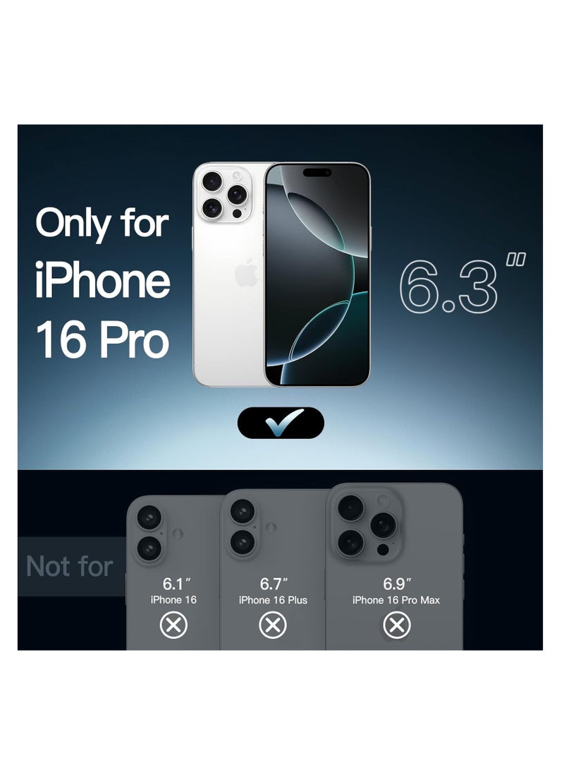 جراب جلدي لهاتف iPhone 16 Pro، جراب أنيق كلاسيكي فاخر من جلد البولي يوريثان للرجال، جراب ناعم غير قابل للانزلاق لهاتف iPhone 16 Pro (بني)