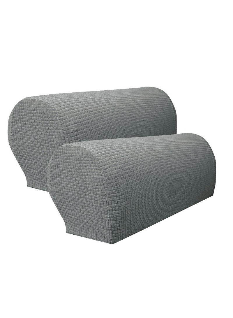 1 زوج من أغطية أذرع الأريكة واقيات أذرع الأريكة المرنة أغطية أذرع الكرسي القابلة للإزالة - Image 1