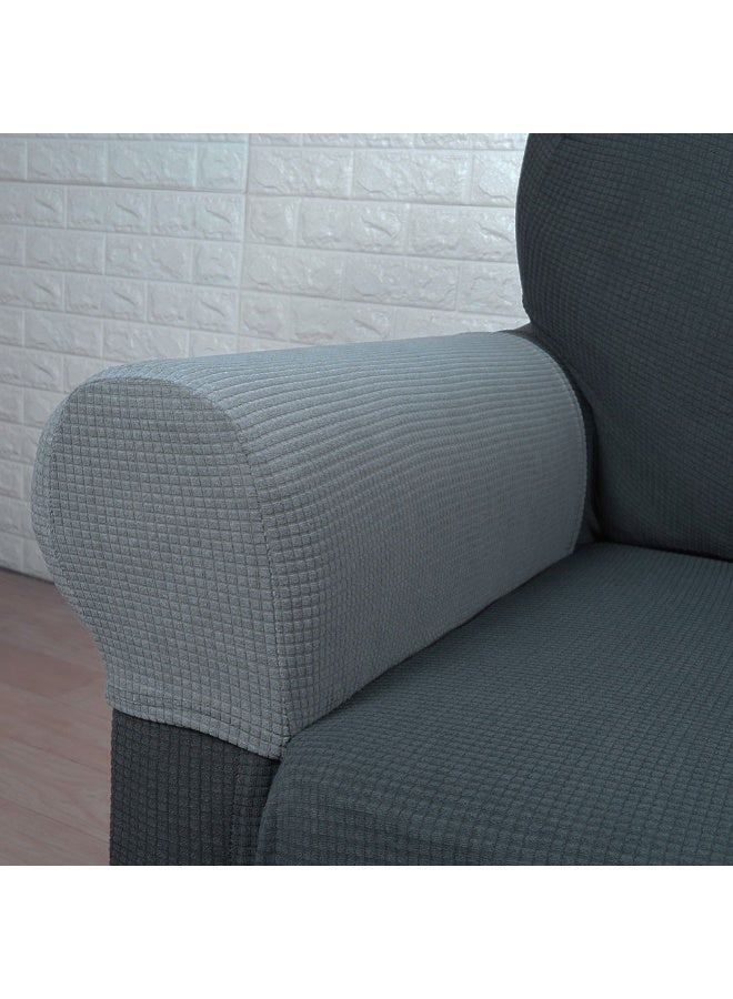 1 زوج من أغطية أذرع الأريكة واقيات أذرع الأريكة المرنة أغطية أذرع الكرسي القابلة للإزالة - Image 4