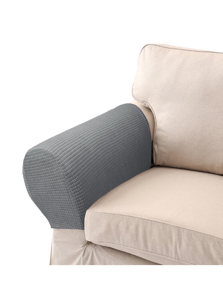 1 زوج من أغطية أذرع الأريكة واقيات أذرع الأريكة المرنة أغطية أذرع الكرسي القابلة للإزالة - Image 3