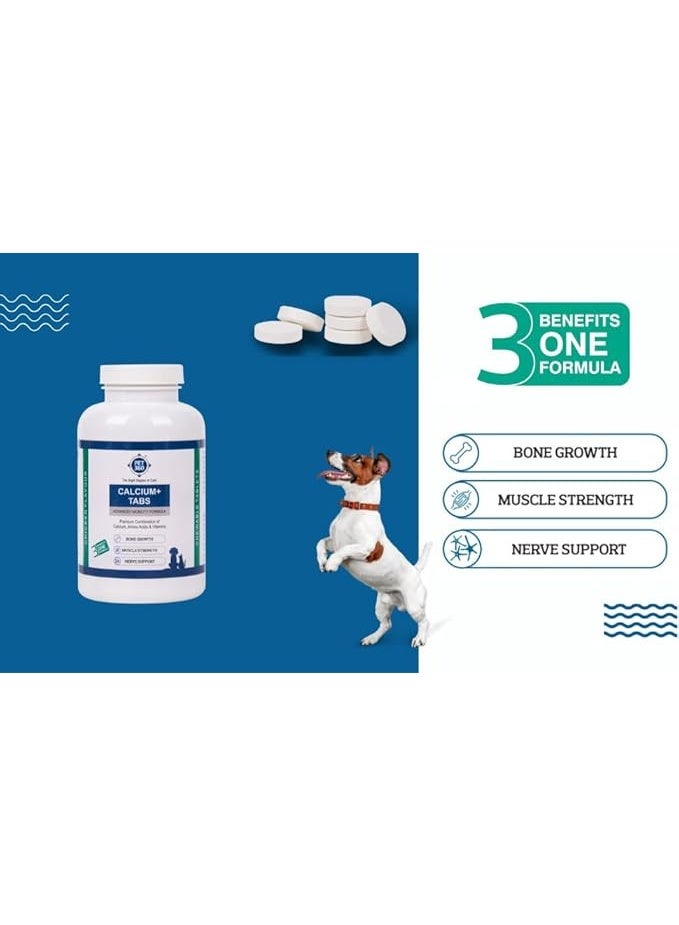 PET360 Calcium+ Tabs, Advanced Mobility Formula Supporting Bone, Muscle & Nerve for Dogs & Cats 120 Chewable Tablets From Varmacy - Image 4