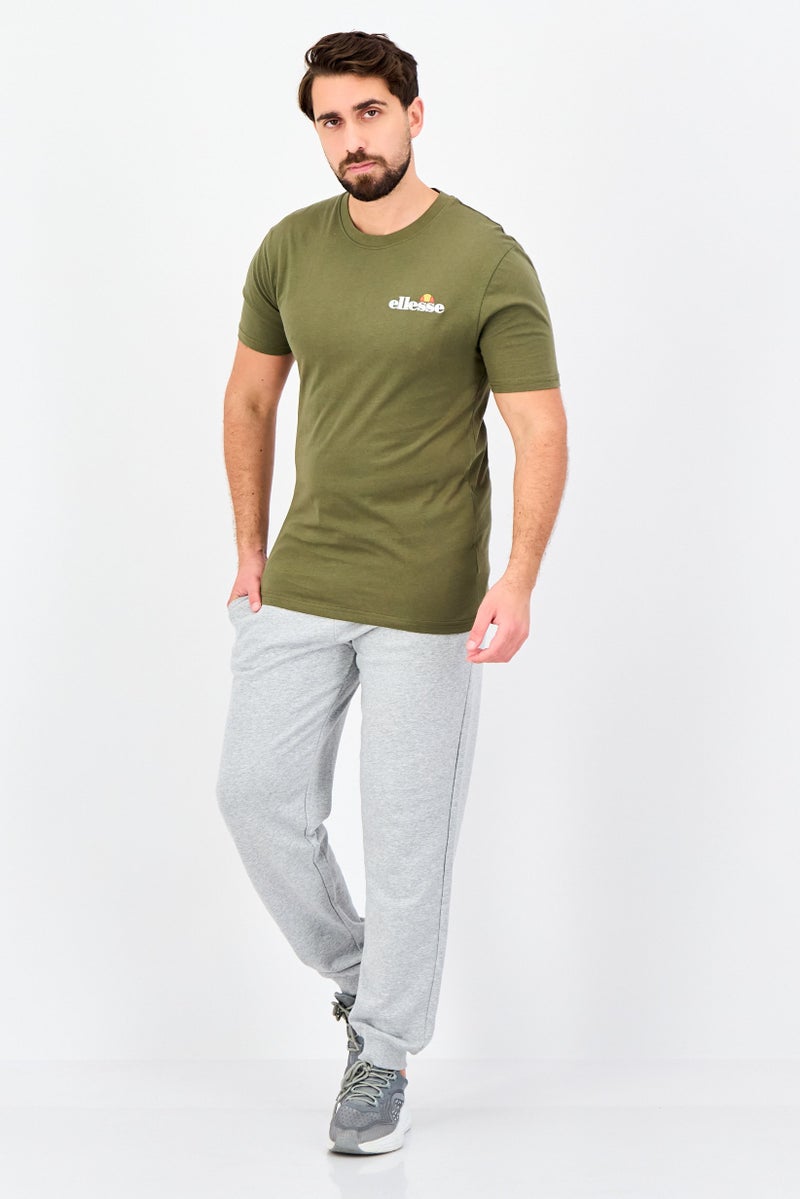 Ellesse Men Sportswear Fit Short Sleeve Outdoor T-Shirt, Olive - Image 3