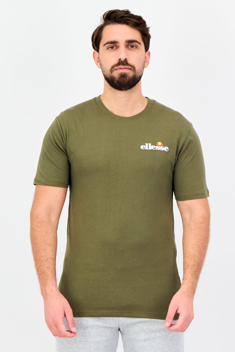 Ellesse Men Sportswear Fit Short Sleeve Outdoor T-Shirt, Olive - Image 1