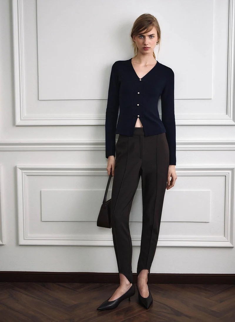 Lichi  Knitted jumper with Asian-inspired detailing for Women | Best Price UAE