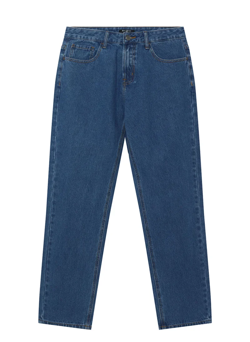 Men’s Regular Fit Mid Rise Elastic Waist Denim Jeans | Online Exclusive