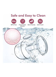 YOUHA Wearable Breast Pump Hands Free Electric Single Portable Wearable Breast Cup 8oz/ 240ml BPA-free 3 Modes 10 Suction Levels Comfort Breastfeeding Milk Collector 2 Sets  - Image 3