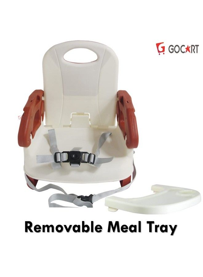 GOCART WITH G LOGO Baby Feeding High Chair With Removal Tray Booster Seat (Brown) - Image 5