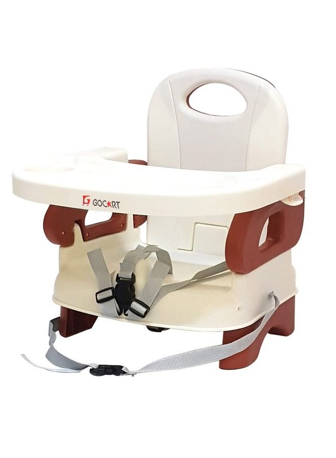 GOCART WITH G LOGO Baby Feeding High Chair With Removal Tray Booster Seat (Brown) - Image 2
