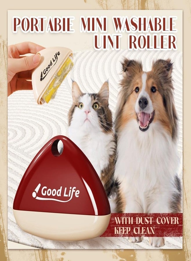cholobaco Portable Lint Roller Reusable，Good Life Lint Roller，Washable Lint Roller Pet Hair Remover, Sticky Triangular Lint Remover for Clothes, Furniture, Dog & Cat Hair (4Pcs) - Image 5