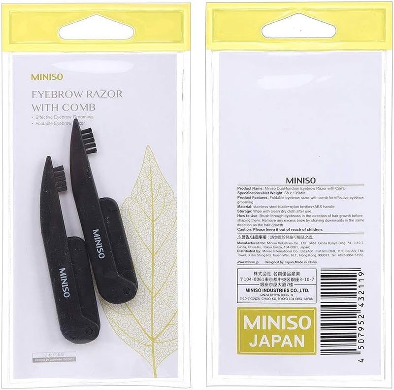 Dual-function eyebrow trimmer with comb