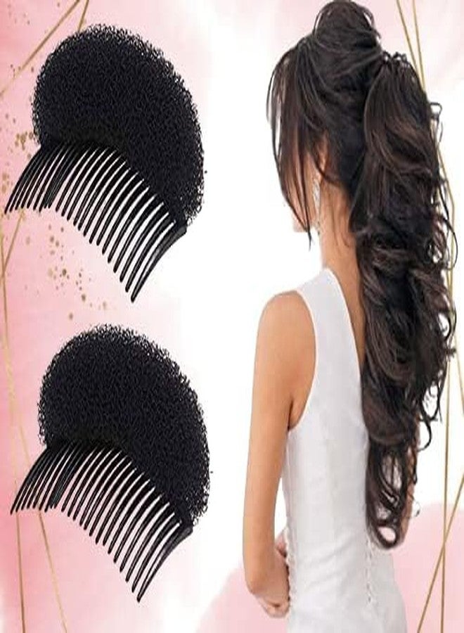 CHRONEX 2 Pcs Women Bump It Up Volume Hair Base Styling Comb Clip Invisible Puff Maker for Women - Image 2